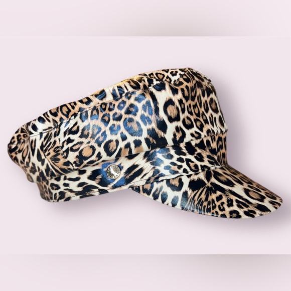 BCBGeneration Leopard Print Cabby Hat - Picture 1 of 8